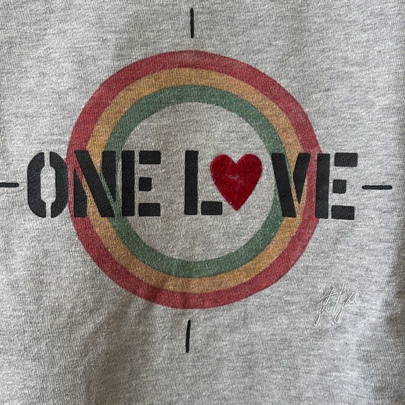 A.P.C. Gray “One Love” Long Sleeve Tee/Thinner Sweatshirt Size Small - Picture 7 of 14